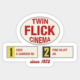 Twin Flick Cinema Sticker